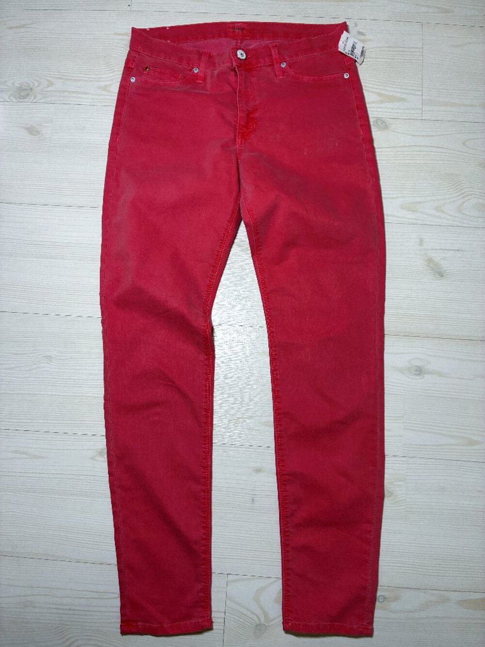 Hudson Nico Midrise Super Skinny Jeans Red Size 30 WM407JFD Cut 6087